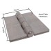 Double Pressed Steel Hinge - 102 x 73 x 4mm - Self Colour Steel - Pair