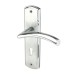 Heritage Brass by M Marcus Satin/Polished Chrome Keyhole Lock Door Handle - Centaur Range - 189 x 48mm
