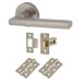 Exel Sophia Latch Door Handle on Rose Kit - Satin Nickel