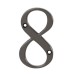 76mm Screw Fix Door Numeral - 8 - Bright Bronze
