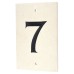 Limestone Screw Fix Door Numeral - 7 - 140 x 90mm - Natural Limestone