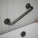 Rothley 25mm Steel Grab Rail - 305mm Length - Pewter