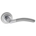 Exel Berkshire Latch Door Handle on Rose Kit - Satin/Polished Chrome