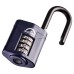 Squire Combination All Weather Long Shackle Padlock - 50mm Body - 22 x 38mm Shackle - Blue
