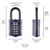 Squire Combination All Weather Long Shackle Padlock - 50mm Body - 22 x 38mm Shackle - Blue
