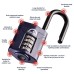 Squire Combination All Weather Long Shackle Padlock - 50mm Body - 22 x 38mm Shackle - Blue