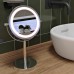 Croydex Freestanding LED 3x Magnifying Bathroom Mirror -300 x 180 x 120mm - Chrome