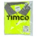 TIMCO Hi Visibility Long Sleeve Polo Shirt - Yellow - Medium