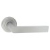 Serozzetta by Carlisle Brass Satin Chrome Door Handles on Round Rose - Edge Range 