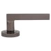 Exel Black Nickel Door Handles on Round Rose - Sophia Range 