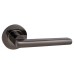 Exel Black Nickel Door Handles on Round Rose - Sophia Range 