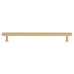 Alexander & Wilks Vesper Hex 14mm T-Bar Cabinet Pull Handle - 224mm Centres - Satin Brass