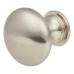 Exel Domed Round Cabinet Knob - 30mm Diameter - Satin Nickel