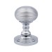 Heritage Brass by M Marcus Reeded Beehive Mortice Door Knob - 59mm Rose Diameter - Polished Chrome