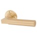 Burlington BUR30 Satin Brass Door Handles on Round Rose - Westminster Range 