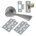 Exel Knightsbridge Latch Door Handle on Rose Kit - Satin Chrome