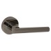 Exel Black Nickel Door Handles on Round Rose - Bella Range 