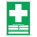 Exel Your First Aiders Are/Nearest First Aid Box Sign - 210 x 148mm - Rigid Plastic