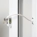 Jackloc Pro-5 Key-Locking Cable Window Restrictor – White 
