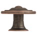 Olde Forge Alcott Round Cabinet Knob - 35mm Diameter - Antique Copper