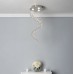 BHS Abyss 3 Light Chandelier Ceiling Light - Polished Chrome Fittings with Crystal Droplets