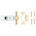 Exel Budget Tubular Latch - 65mm Case - 44mm Backset - Square - Brass Plated