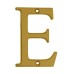 76mm Screw Fix Door Letter - E - Gold