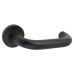 Exel Matt Black 19mm Return to Door Handles on Round Rose