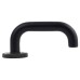 Exel Matt Black 19mm Return to Door Handles on Round Rose