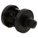 Jigtech Bathroom Turn & Release - 52mm Diameter - Matt Black