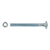 Carriage / Coach Bolt with Nut - M10 x 150mm - Zinc Plated - Pack of 5