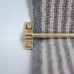 Exel Stair Rod with Plain Finials - 900mm Length - Satin Brass