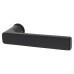 Hoppe Matt Black Door Handles on Round Mini Rose - Dallas Range 