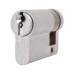 Eurospec 10 Pin 42mm Euro Single Cylinder - 32 + 10mm - Satin Chrome - Keyed to Differ
