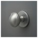 Exel Round Centre Door Knob - 80mm Rose Diameter - Satin Chrome