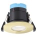 Forum Spa Rhom 8W IP65 Fire Rated LED Dimmable Fixed Downlight - 3/4/6000K CCT - Satin Brass