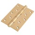 Performance Ball Bearing Butt Door Hinge - 127 x 89 x 4mm - Polished Brass - Pair