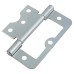Flush Cabinet Hinge - 75 x 51 x 1mm - Zinc Plated - Pack of 10 Pairs