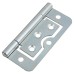 Flush Cabinet Hinge - 75 x 51 x 1mm - Zinc Plated - Pack of 10 Pairs