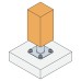 Simpson Strong Tie PPA100 Elevated Post Base for 100-200mm Posts - 100mm Height