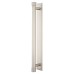  Frelan Hoxton Sturt Cabinet Handle on Rushton Backplate - 224mm Centres - Satin Nickel
