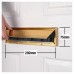 Stormguard Internal Letter Box Draught Seal with Flap - 292 x 75mm - Gold 