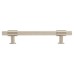 Hampstead Falmouth 12mm Knurled T-Bar Cabinet Pull Handle - 128mm Centres - Satin Nickel