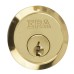 ERA 5 Pin Replacement Rim Cylinder - Polished Brass - Keyed to Differ