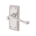 Exel Polished Chrome Budget Rope Edge Scroll Latch Door - Short Plate - Mia Range - 105 x 48mm