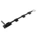 GateMate Heavy Duty Garage Door Bolt - 450mm Length - Black Galvanised