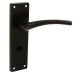 Exel Matt Black Bathroom Door Handle - Rimini Range - 151 x 42mm