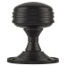 Exel Ringed Mortice Door Knob - 63mm Rose Diameter - Matt Black 