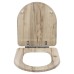 Croydex Varese Flexi-Fix Soft Close Wooden Toilet Seat - Grey Oak