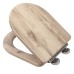 Croydex Varese Flexi-Fix Soft Close Wooden Toilet Seat - Grey Oak